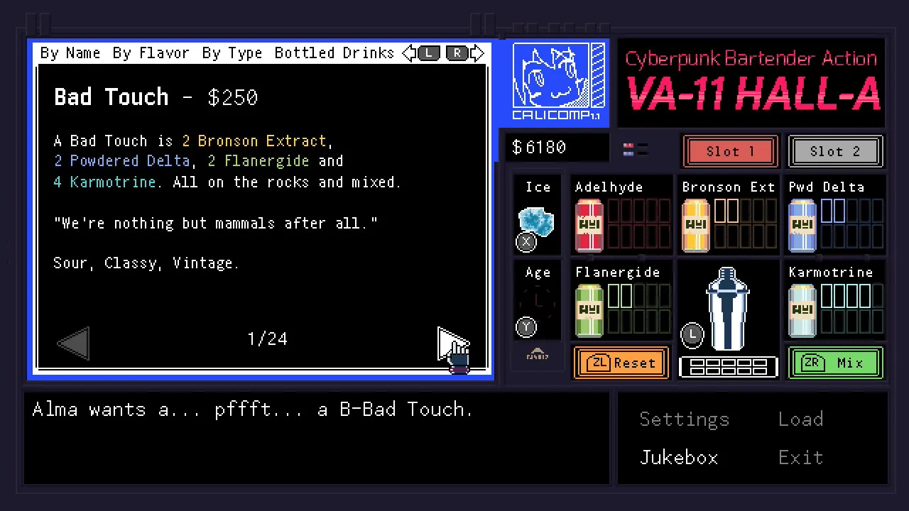 Imagen oficial de VA-11 Hall-A: Cyberpunk Bartender Action (3)
