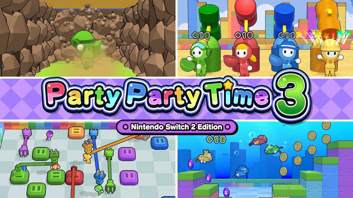 Carátula de Party Party Time 3 Nintendo Switch 2 Edition