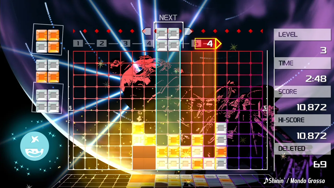 Imagen oficial de LUMINES REMASTERED