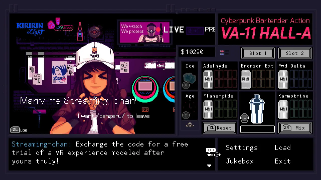 Imagen oficial de VA-11 Hall-A: Cyberpunk Bartender Action (2)